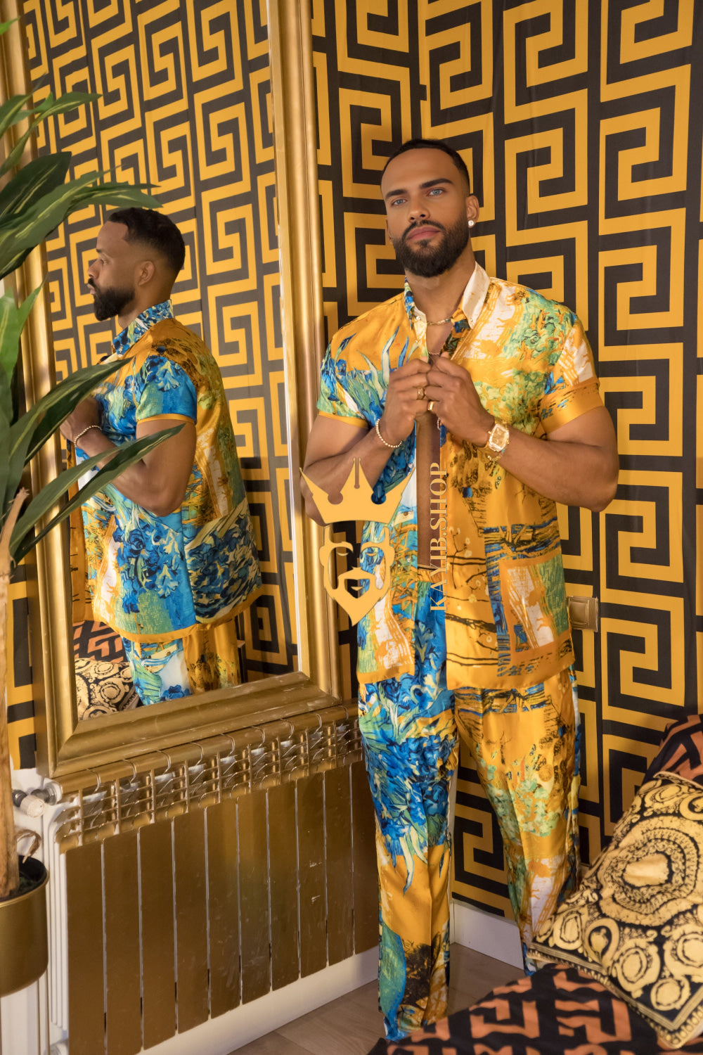 Men's Silk Summer Set outfits : Luxury menswear
