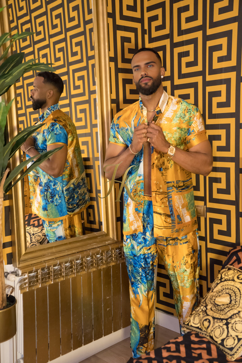 Men's Silk Summer Set outfits : Luxury menswear