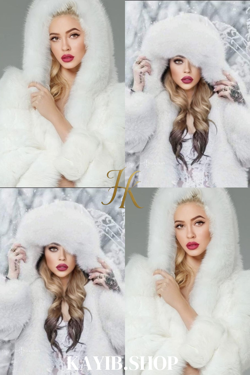 Luxury white Rabbit Fur Car Coat for women and mens- Stay Warm and Stylish this Fall - Genuine Softness Guaranteed - kayibstrore