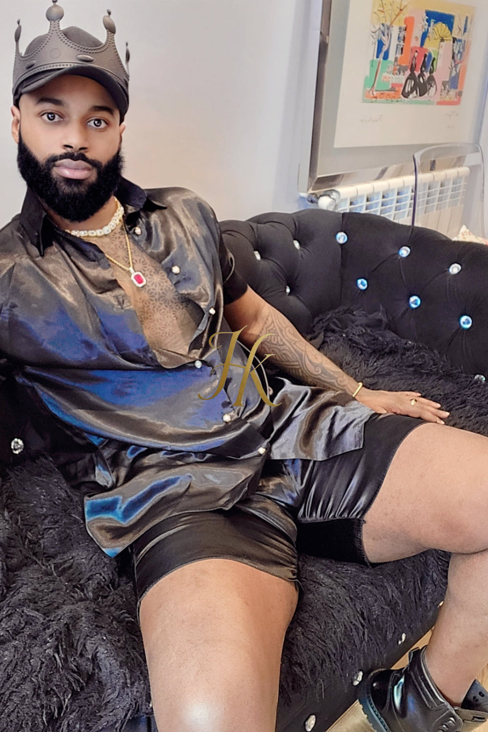 Silk/Satin Shirt Shorts Set - Elevate Your Summer Style with Comfort and Elegance - kayibstrore