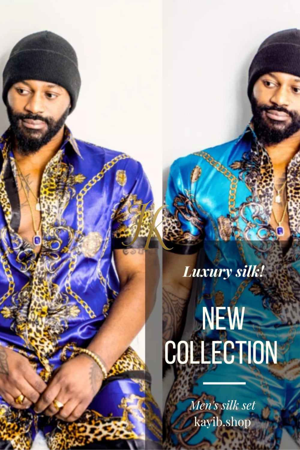 Mens Luxury Silk Set 2 Pcs