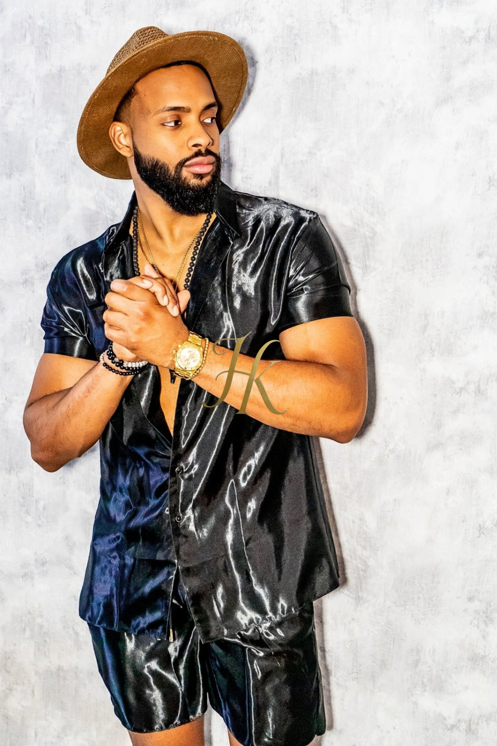 Silk/Satin Shirt Shorts Set - Elevate Your Summer Style with Comfort and Elegance - kayibstrore
