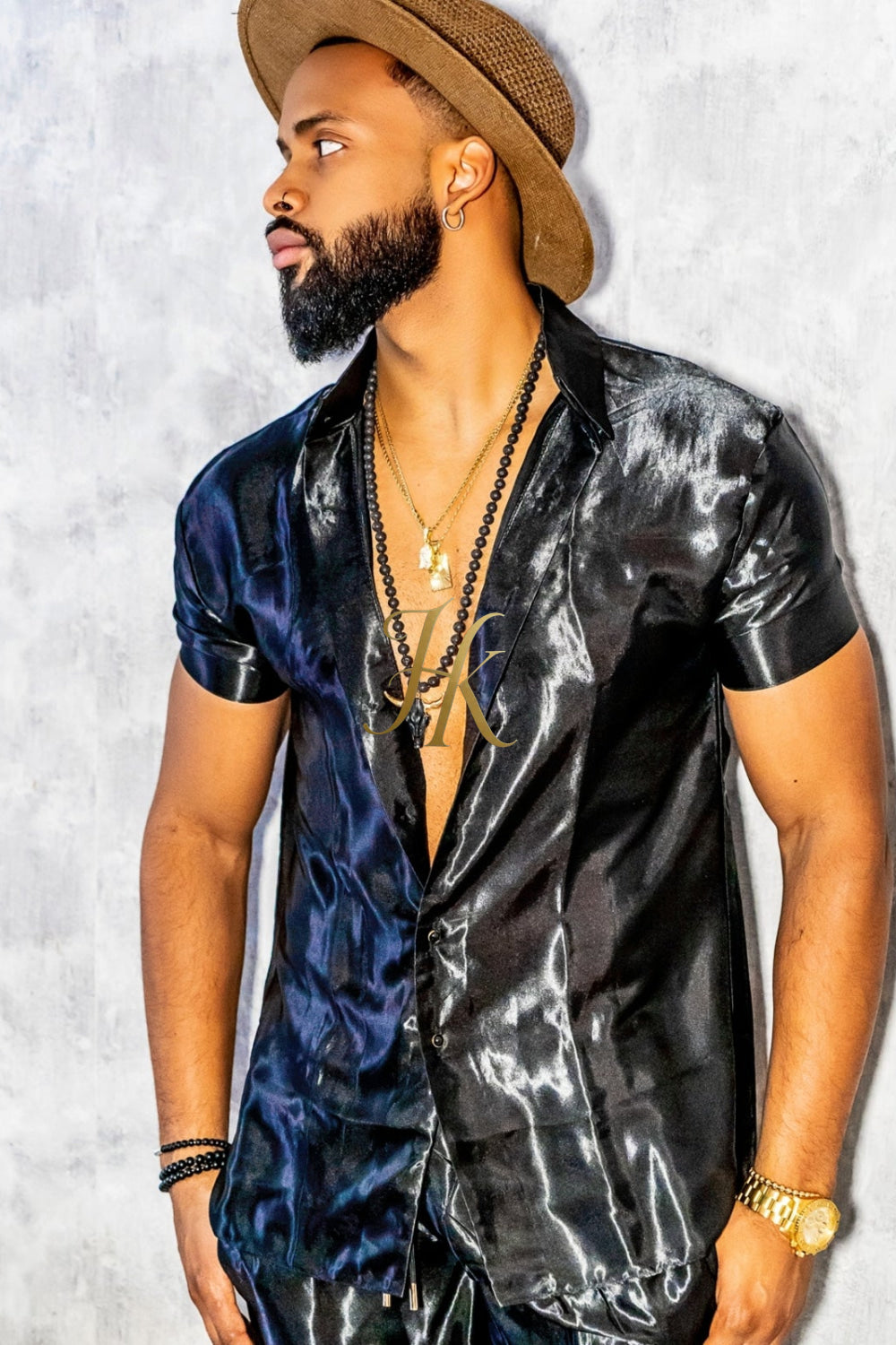 Silk/Satin Shirt Shorts Set - Elevate Your Summer Style with Comfort and Elegance - kayibstrore