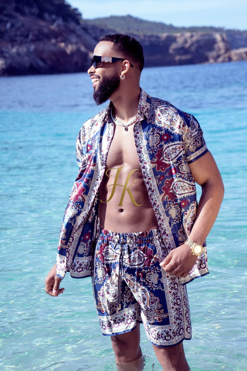 Barocco Outfits Silk Set - Elevate Your Style Game with Luxury and Personalized Fit - kayibstrore