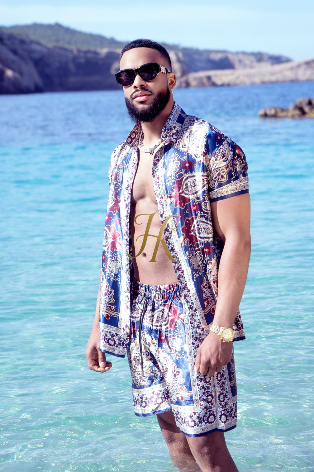 Barocco Outfits Silk Set - Elevate Your Style Game with Luxury and Personalized Fit - kayibstrore