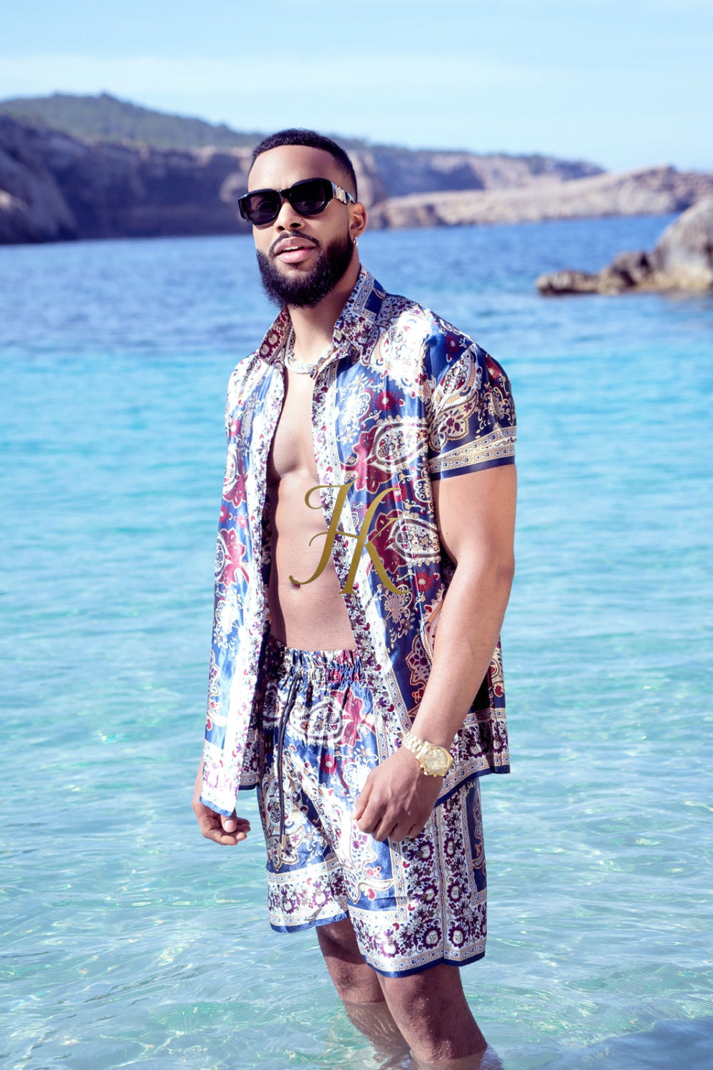 Barocco Outfits Silk Set - Elevate Your Style Game with Luxury and Personalized Fit - kayibstrore