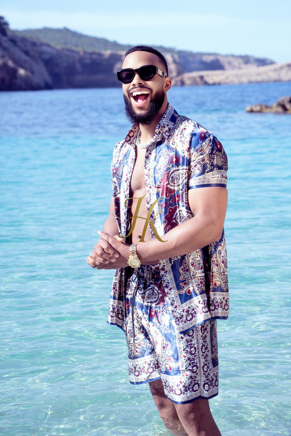 Barocco Outfits Silk Set - Elevate Your Style Game with Luxury and Personalized Fit - kayibstrore