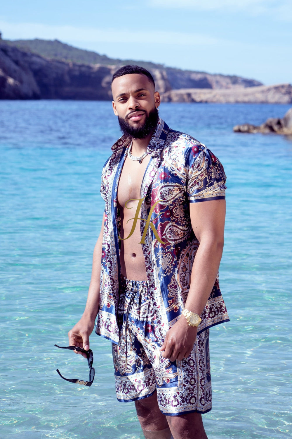 Barocco Outfits Silk Set - Elevate Your Style Game with Luxury and Personalized Fit - kayibstrore