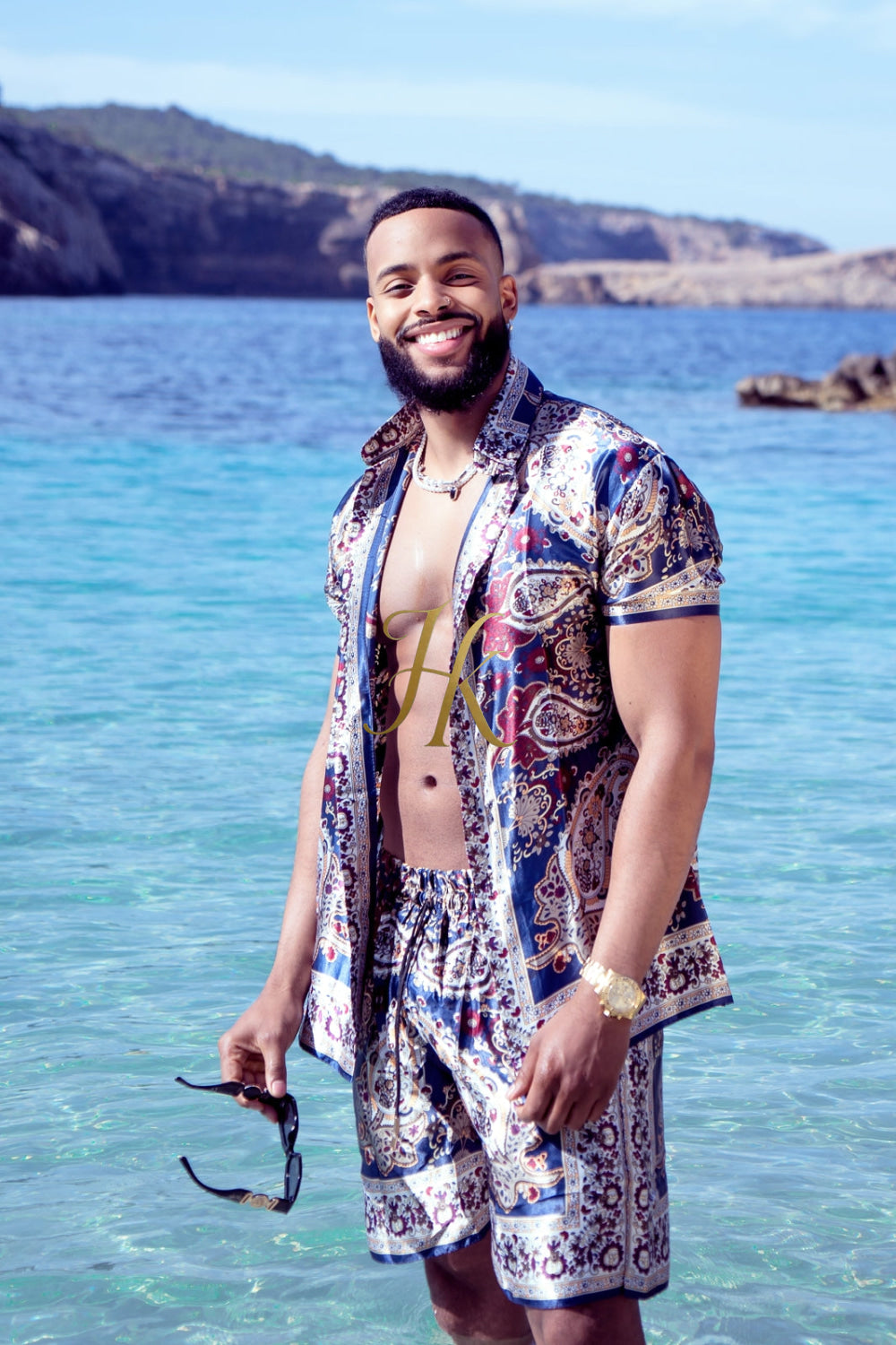 Barocco Outfits Silk Set - Elevate Your Style Game with Luxury and Personalized Fit - kayibstrore