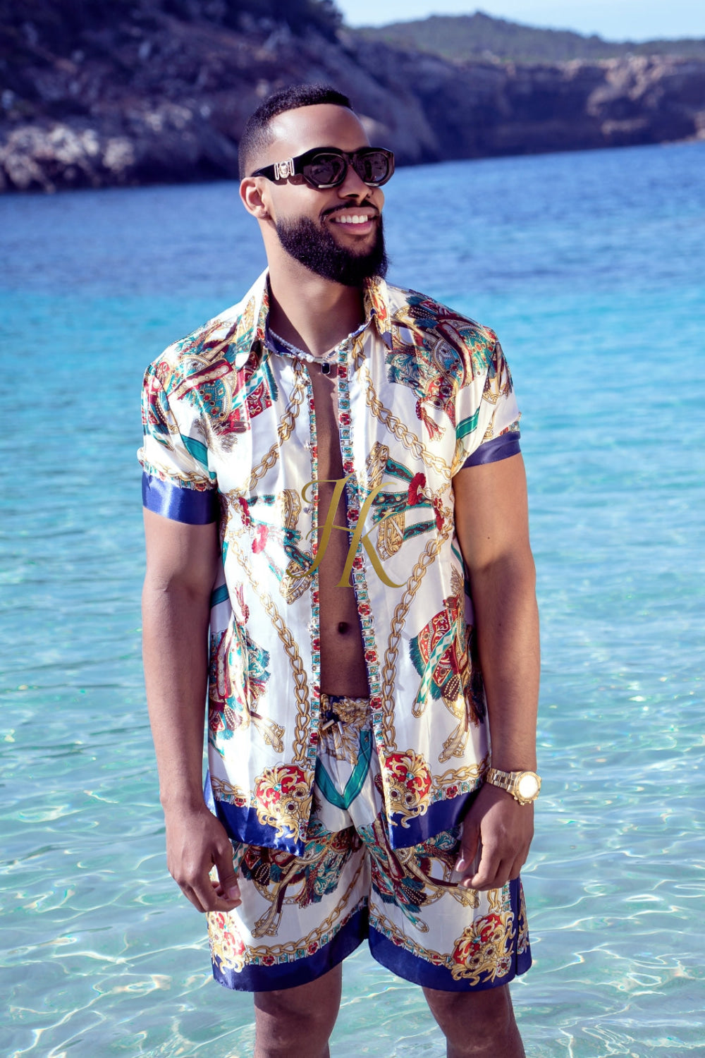 Pool party Designer Silk Two-Piece Outfits - Elevate Your Style to Unmatched Comfort and Luxury - kayibstrore