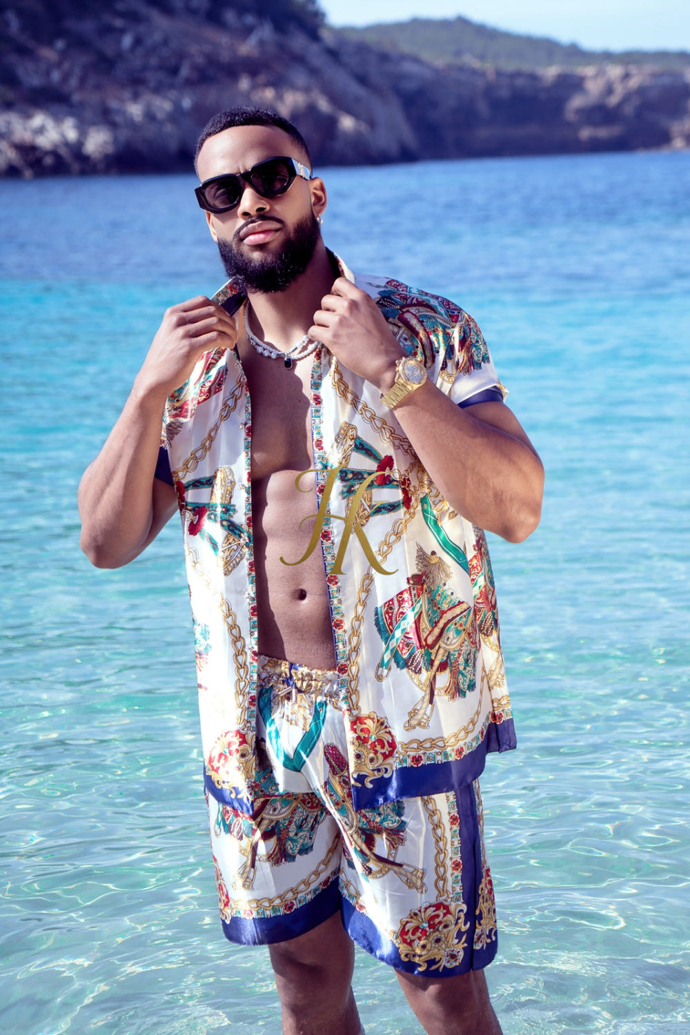 Pool party Designer Silk Two-Piece Outfits - Elevate Your Style to Unmatched Comfort and Luxury - kayibstrore