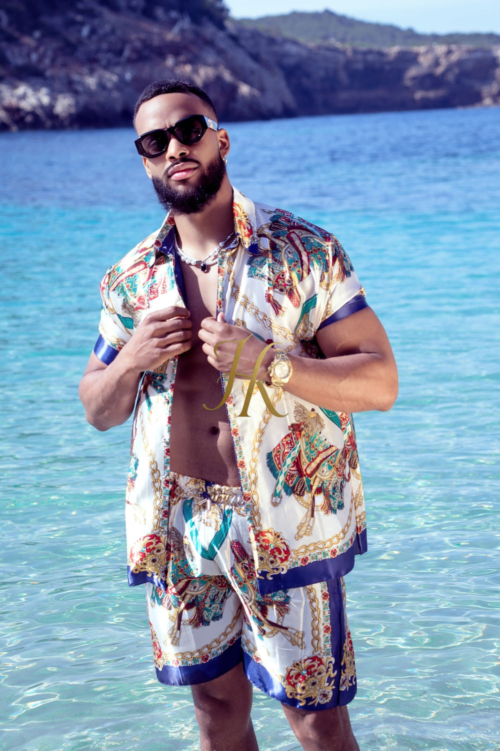 Pool party Designer Silk Two-Piece Outfits - Elevate Your Style to Unmatched Comfort and Luxury - kayibstrore