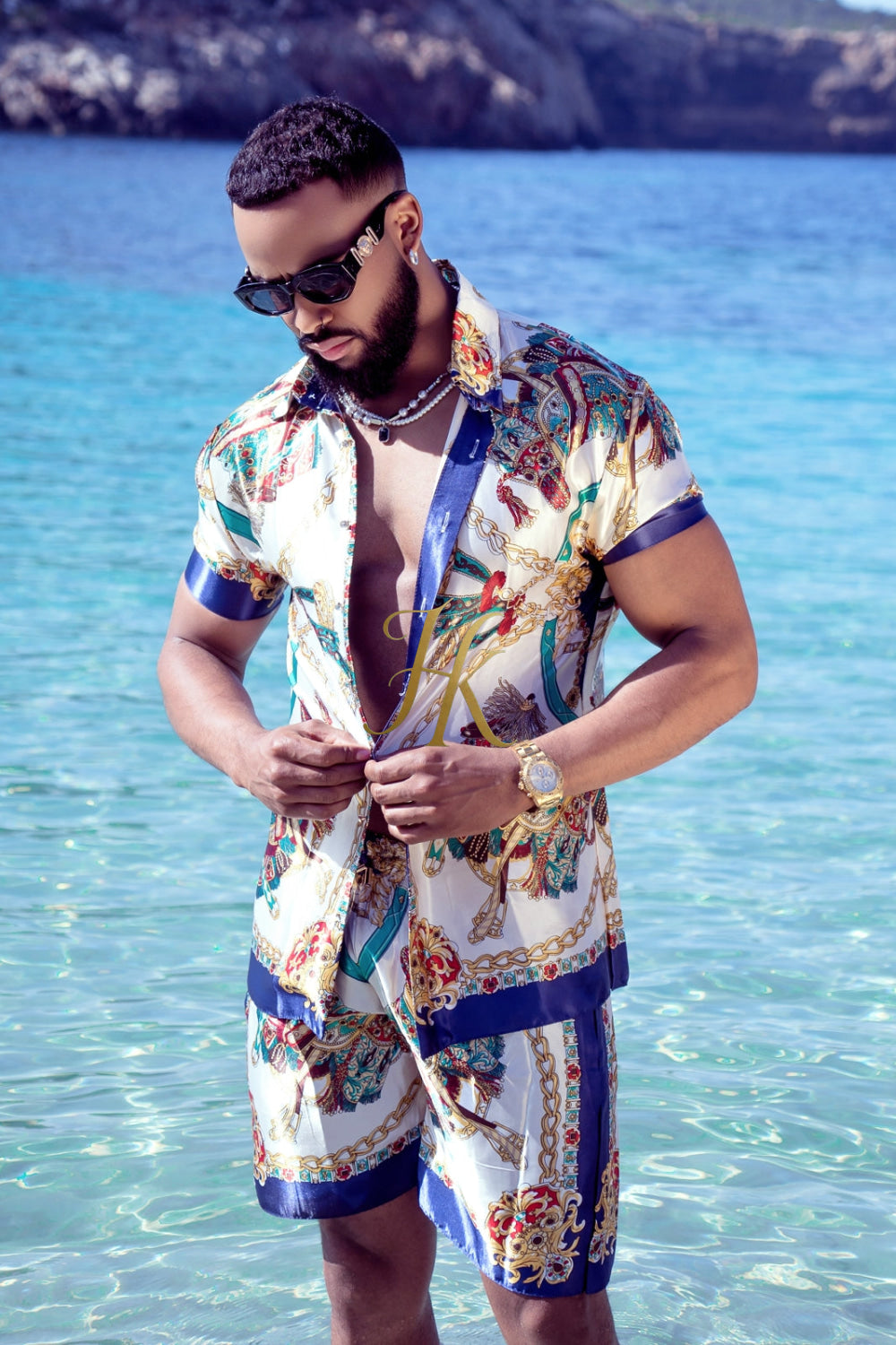 Pool party Designer Silk Two-Piece Outfits - Elevate Your Style to Unmatched Comfort and Luxury - kayibstrore