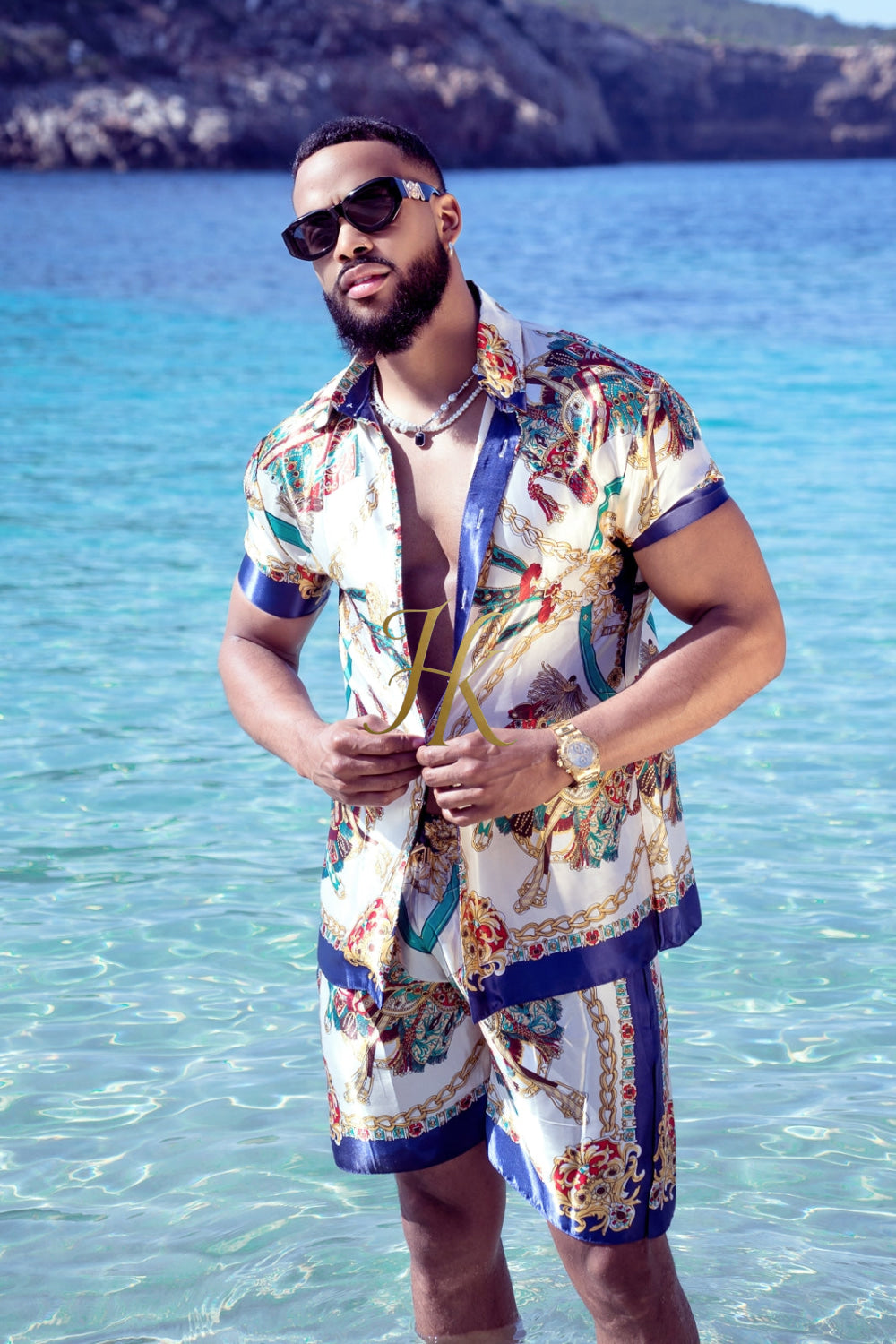 Pool party Designer Silk Two-Piece Outfits - Elevate Your Style to Unmatched Comfort and Luxury - kayibstrore
