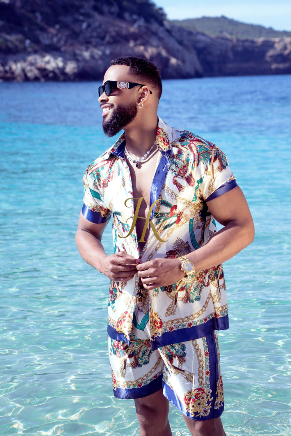 Pool party Designer Silk Two-Piece Outfits - Elevate Your Style to Unmatched Comfort and Luxury - kayibstrore