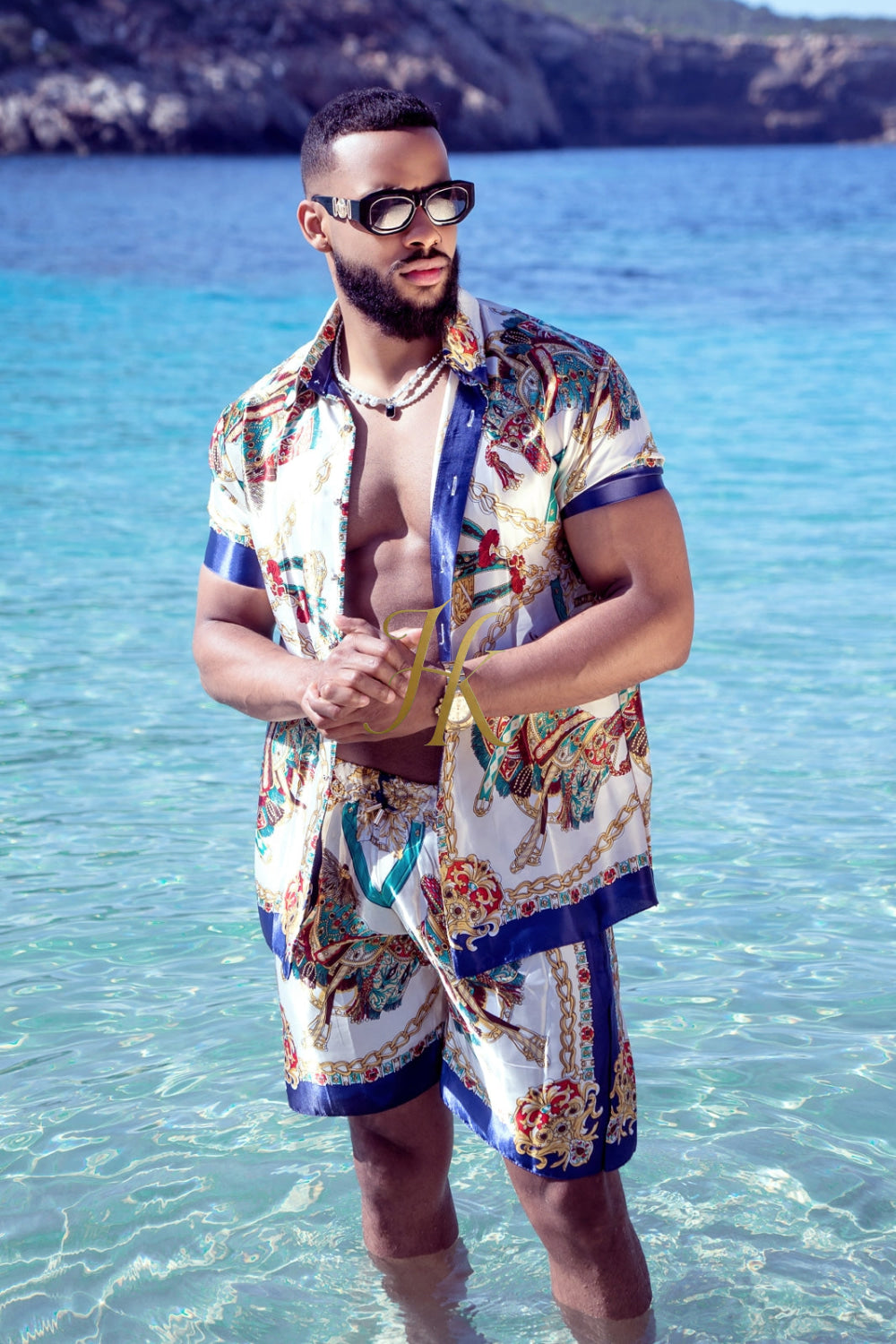 Pool party Designer Silk Two-Piece Outfits - Elevate Your Style to Unmatched Comfort and Luxury - kayibstrore