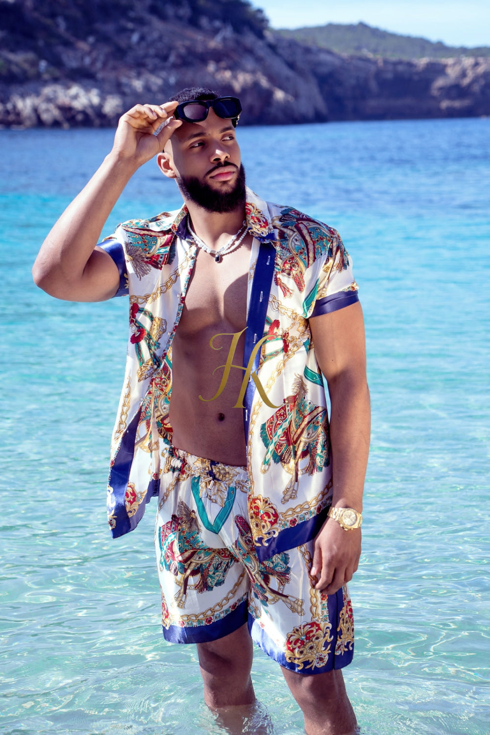 Pool party Designer Silk Two-Piece Outfits - Elevate Your Style to Unmatched Comfort and Luxury - kayibstrore