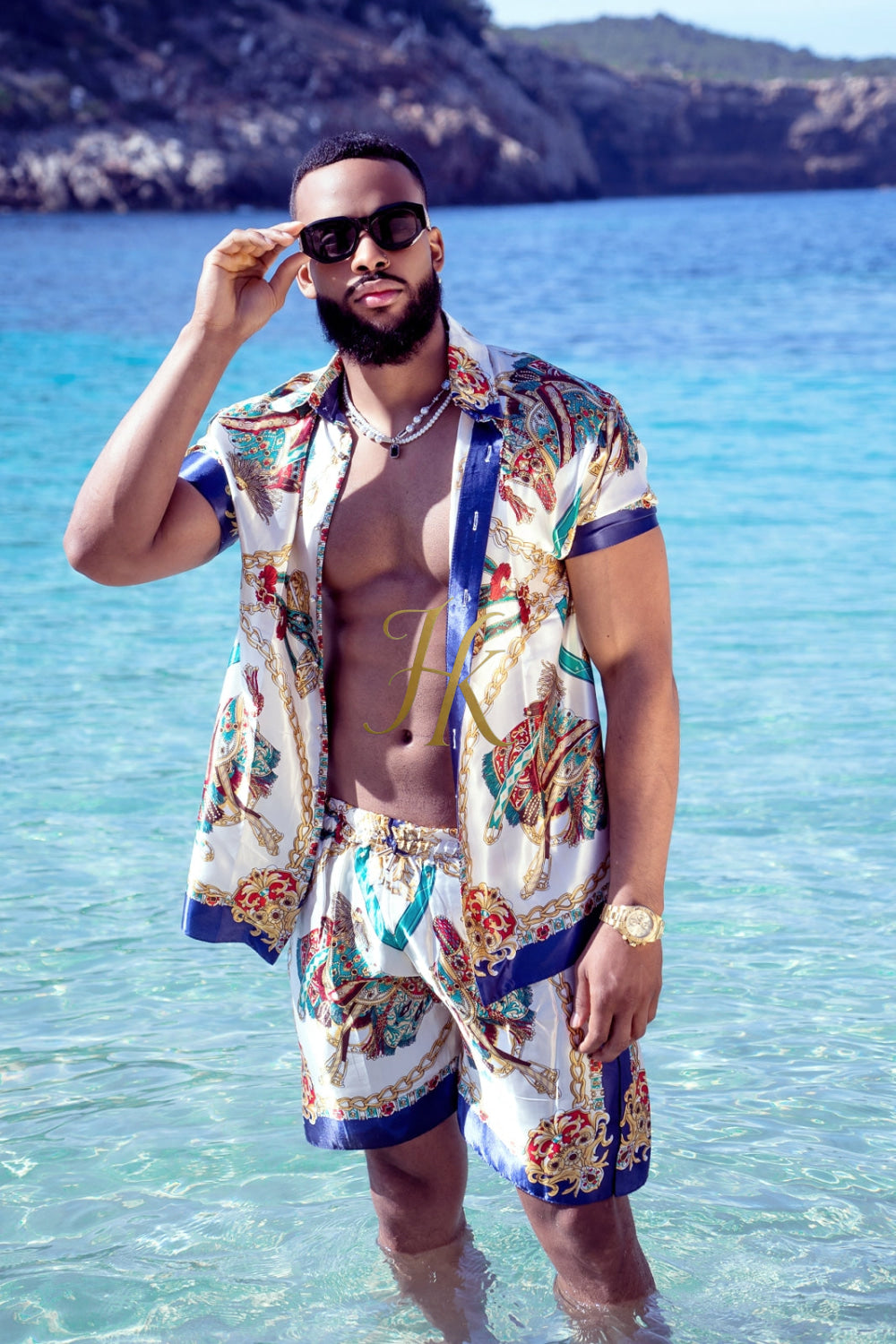 Pool party Designer Silk Two-Piece Outfits - Elevate Your Style to Unmatched Comfort and Luxury - kayibstrore