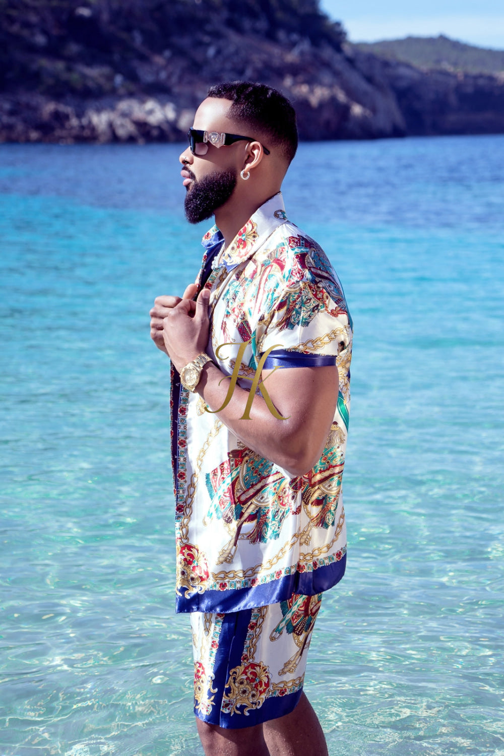 Pool party Designer Silk Two-Piece Outfits - Elevate Your Style to Unmatched Comfort and Luxury - kayibstrore
