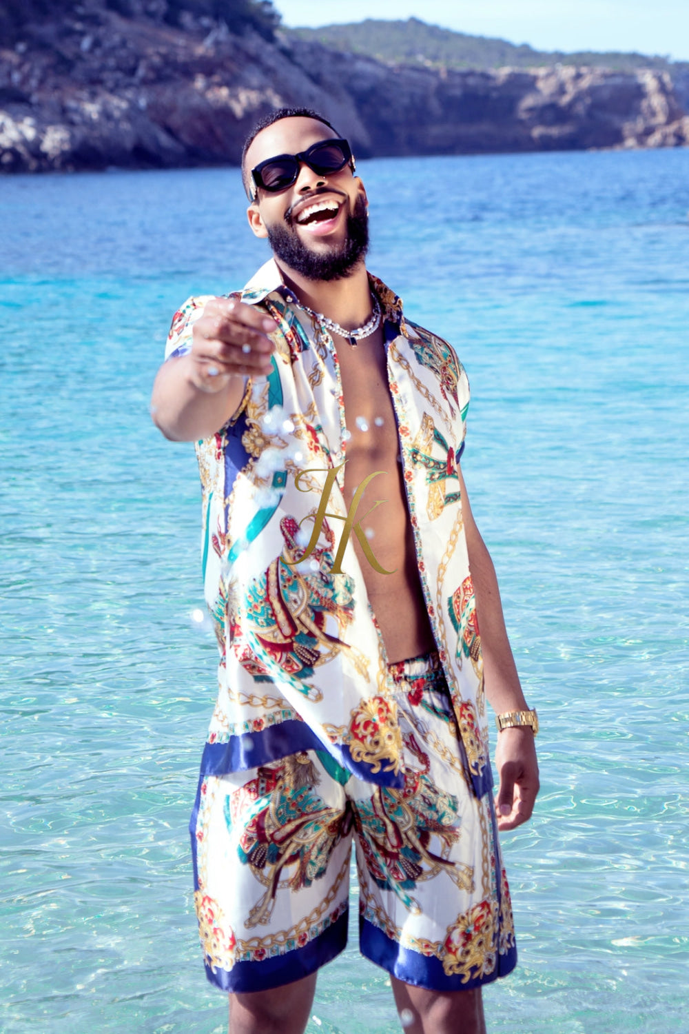 Pool party Designer Silk Two-Piece Outfits - Elevate Your Style to Unmatched Comfort and Luxury - kayibstrore