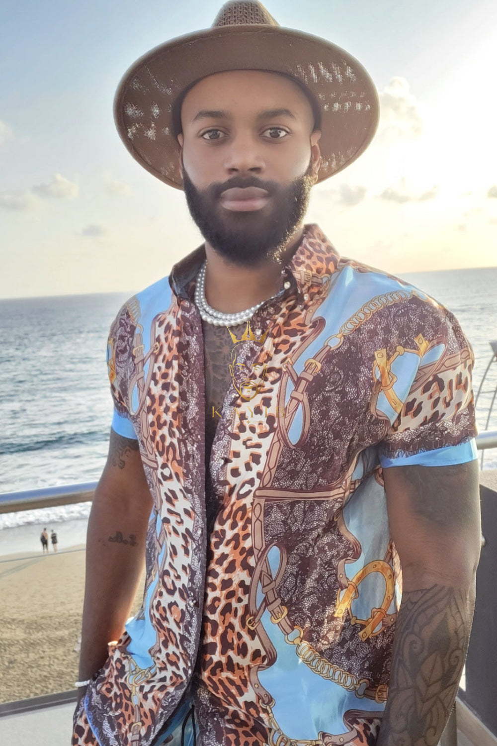 Summer Barocco Silk Set - Elevate Your Wardrobe with Unique Barocco Print - Indulge in Luxury and Personalized Fit - kayibstrore