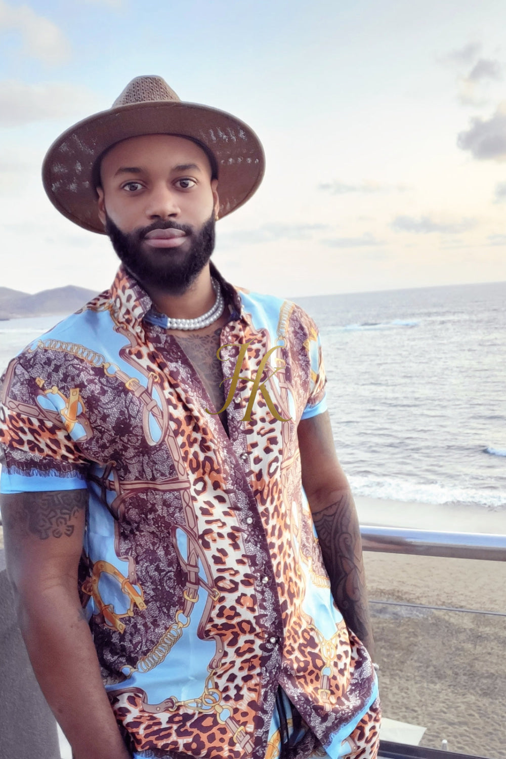 Summer Barocco Silk Set - Elevate Your Wardrobe with Unique Barocco Print - Indulge in Luxury and Personalized Fit - kayibstrore
