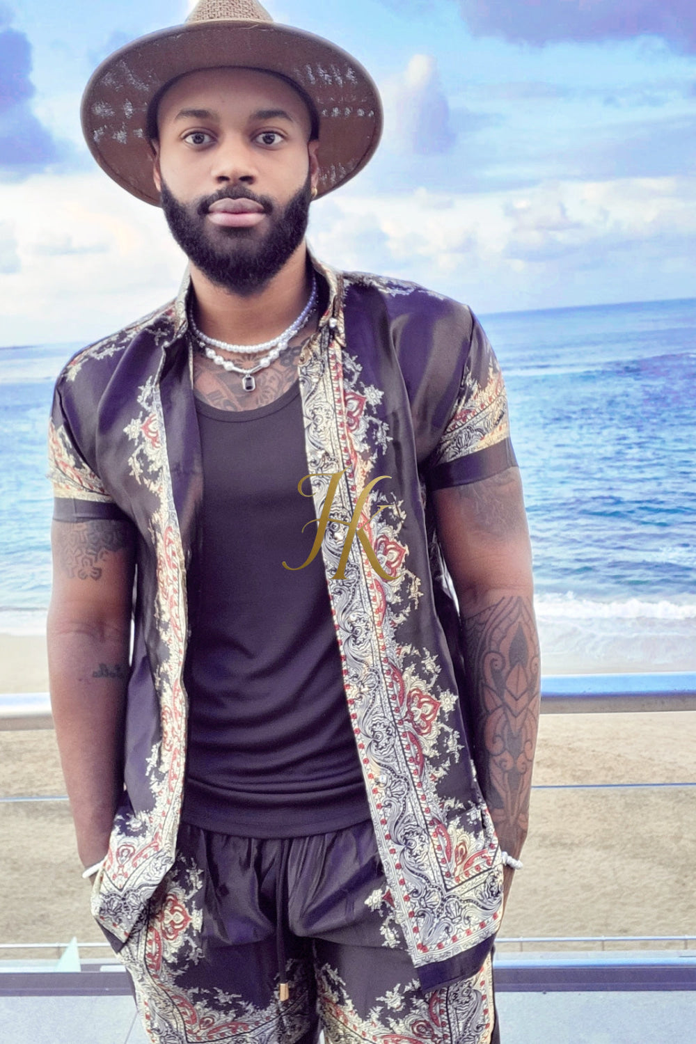 Summer Barroco Silk Outfit - Luxurious Comfort and Stylish Sophistication - Elevate Your Fashion Game - kayibstrore