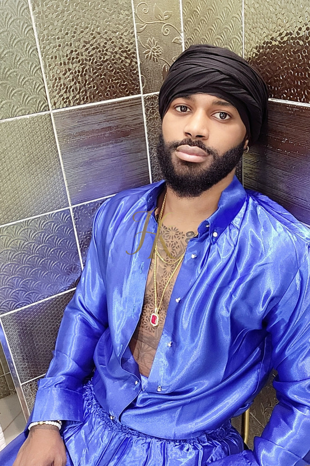 Steven black luxury silk Outfits Set - Elevate Your Style Game with Luxury and Personalized Fit - kayibstrore