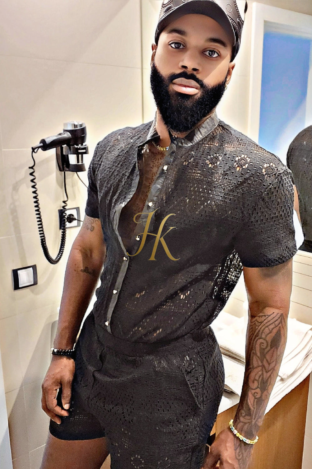 Summer Luxurious Men's White Shirt and Shorts Set - Elevate Your Summer Style - Perfect for Any Occasion - kayibstrore