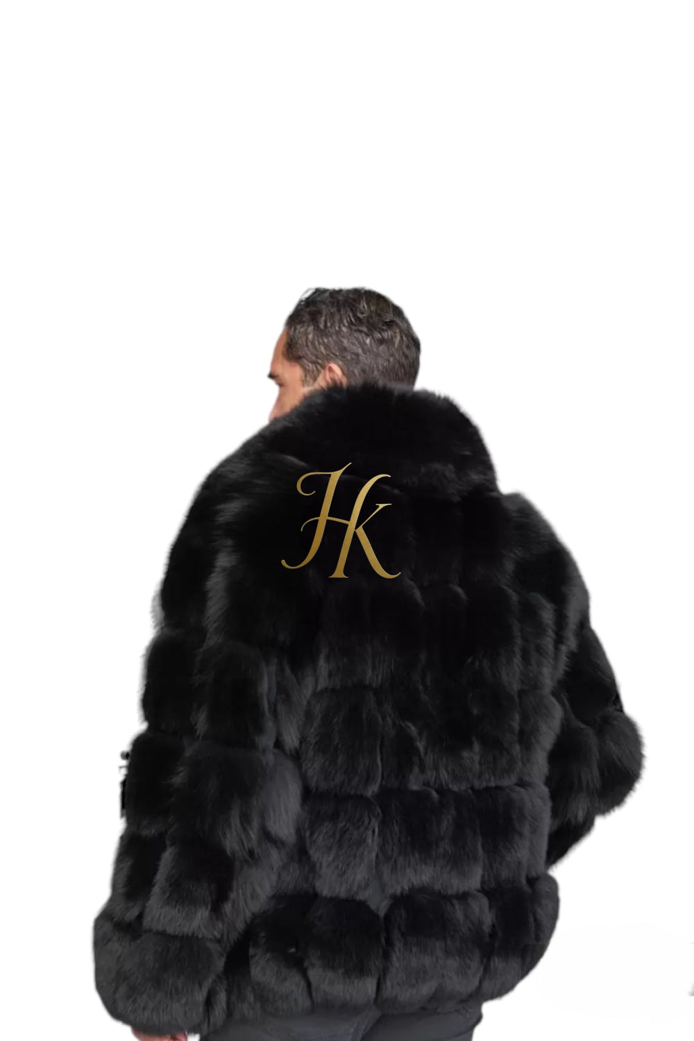 Luxury Black Fox Fur Parka for Men: Embrace Winter in Style - kayibstrore