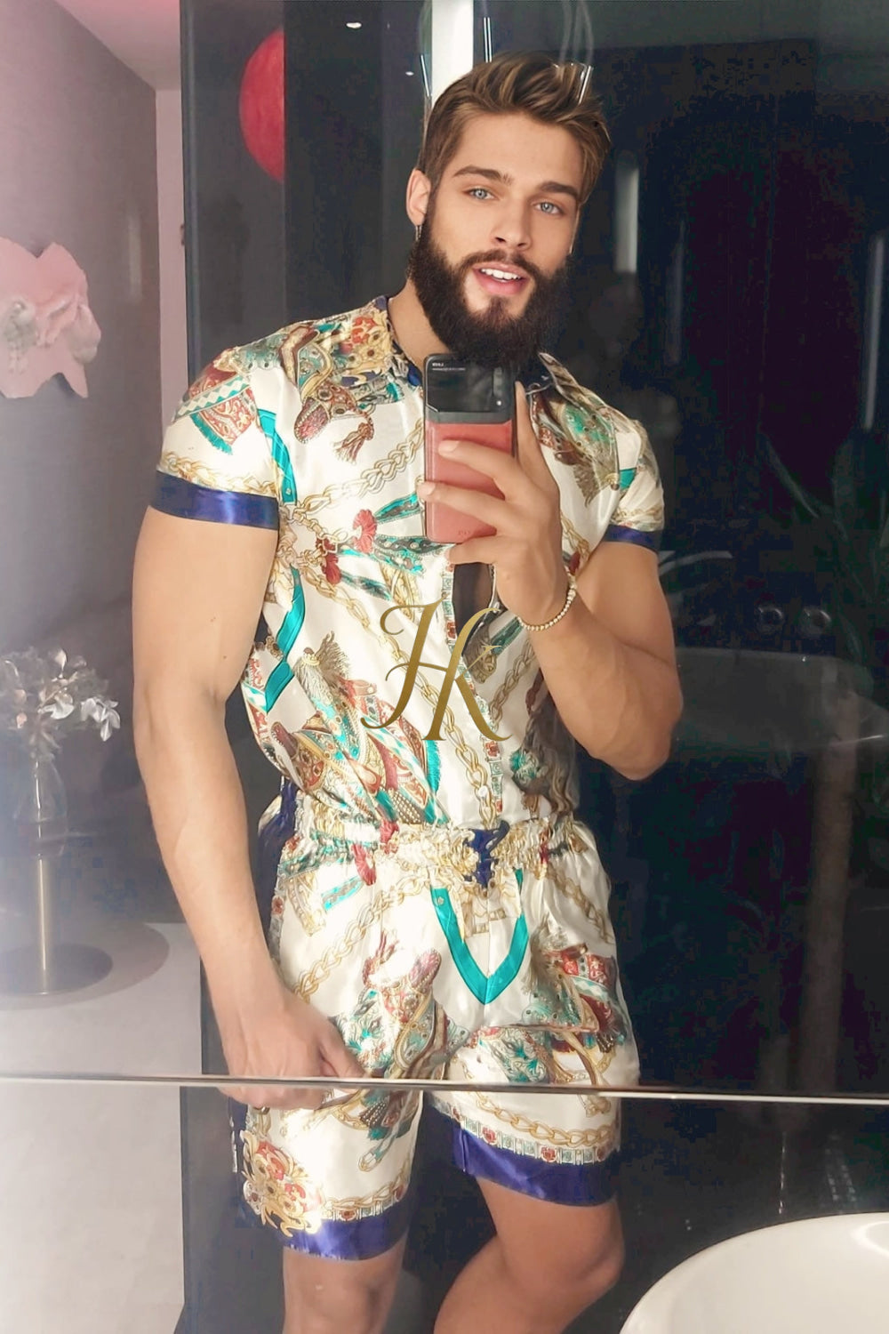 Silk Shirt Set: The Ultimate Rave and Festival Outfit for Couples - kayibstrore