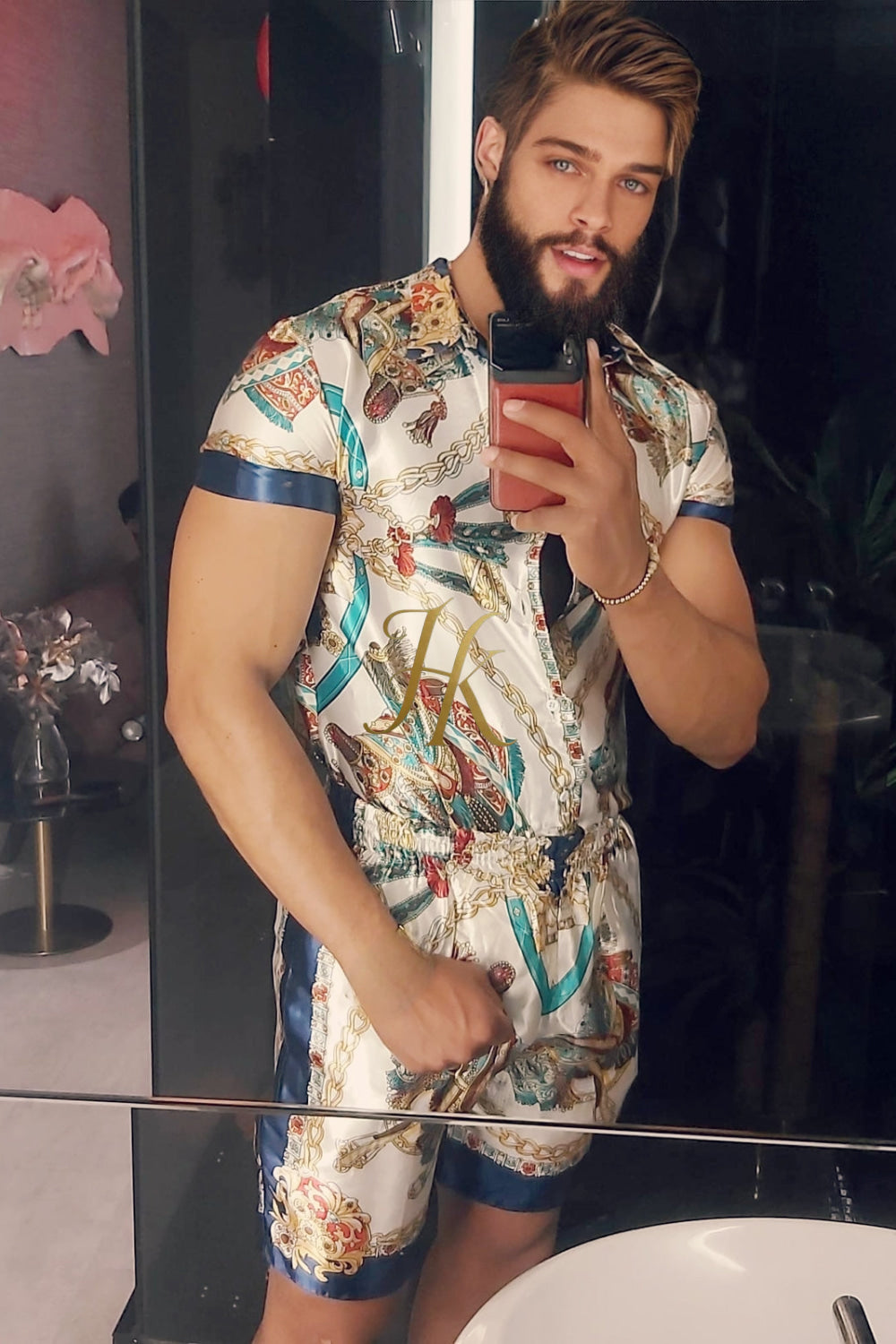 Silk Shirt Set: The Ultimate Rave and Festival Outfit for Couples - kayibstrore