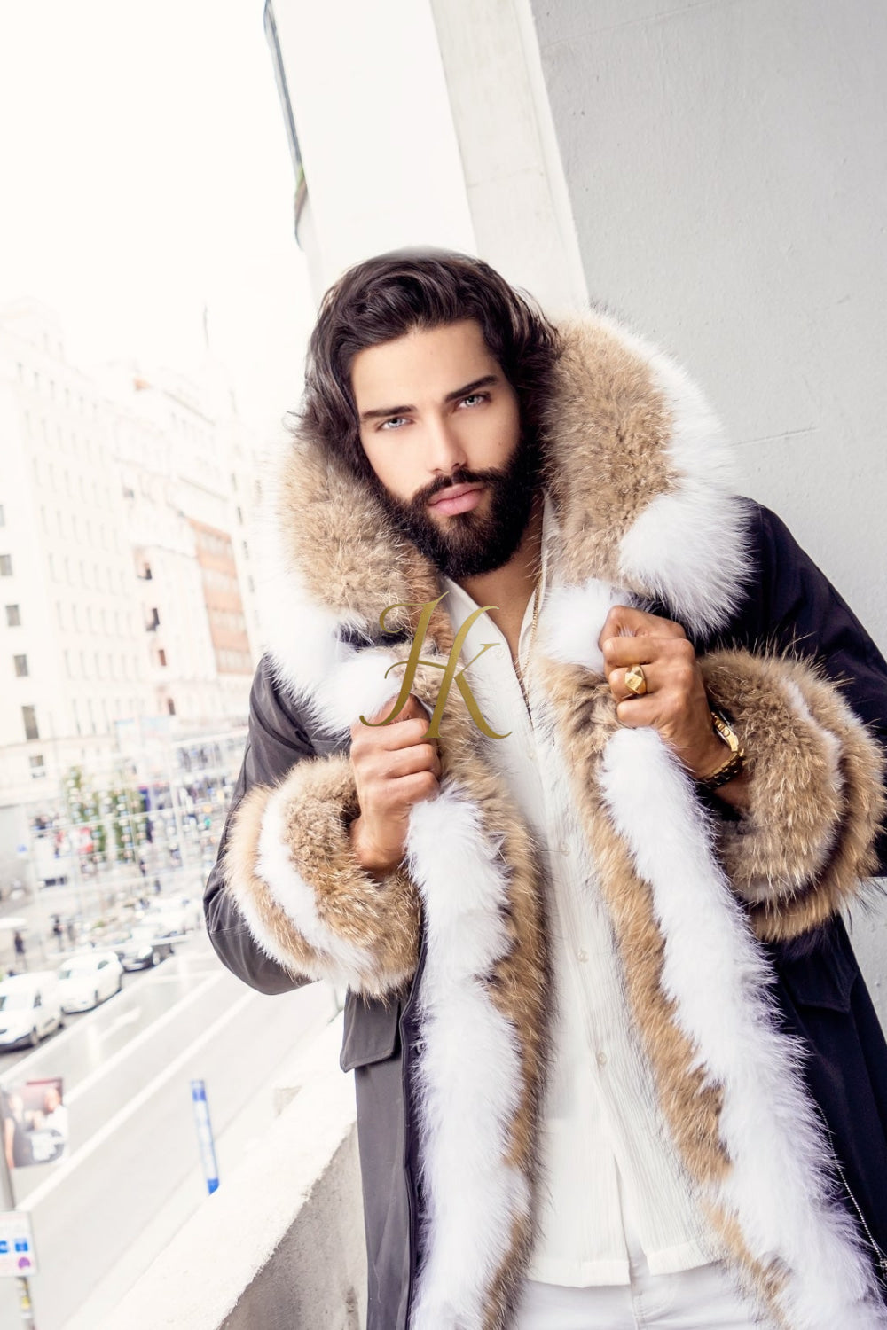 The Ultimate Men's Black Fox Fur Parka: Unleash Your Winter Style - kayibstrore