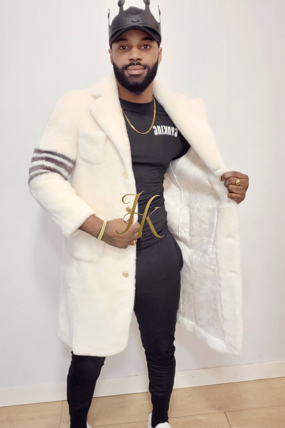 Elevate Winter Style: Fuzzy Fleece Lapel Long Cardigan Coat for Men - kayibstrore