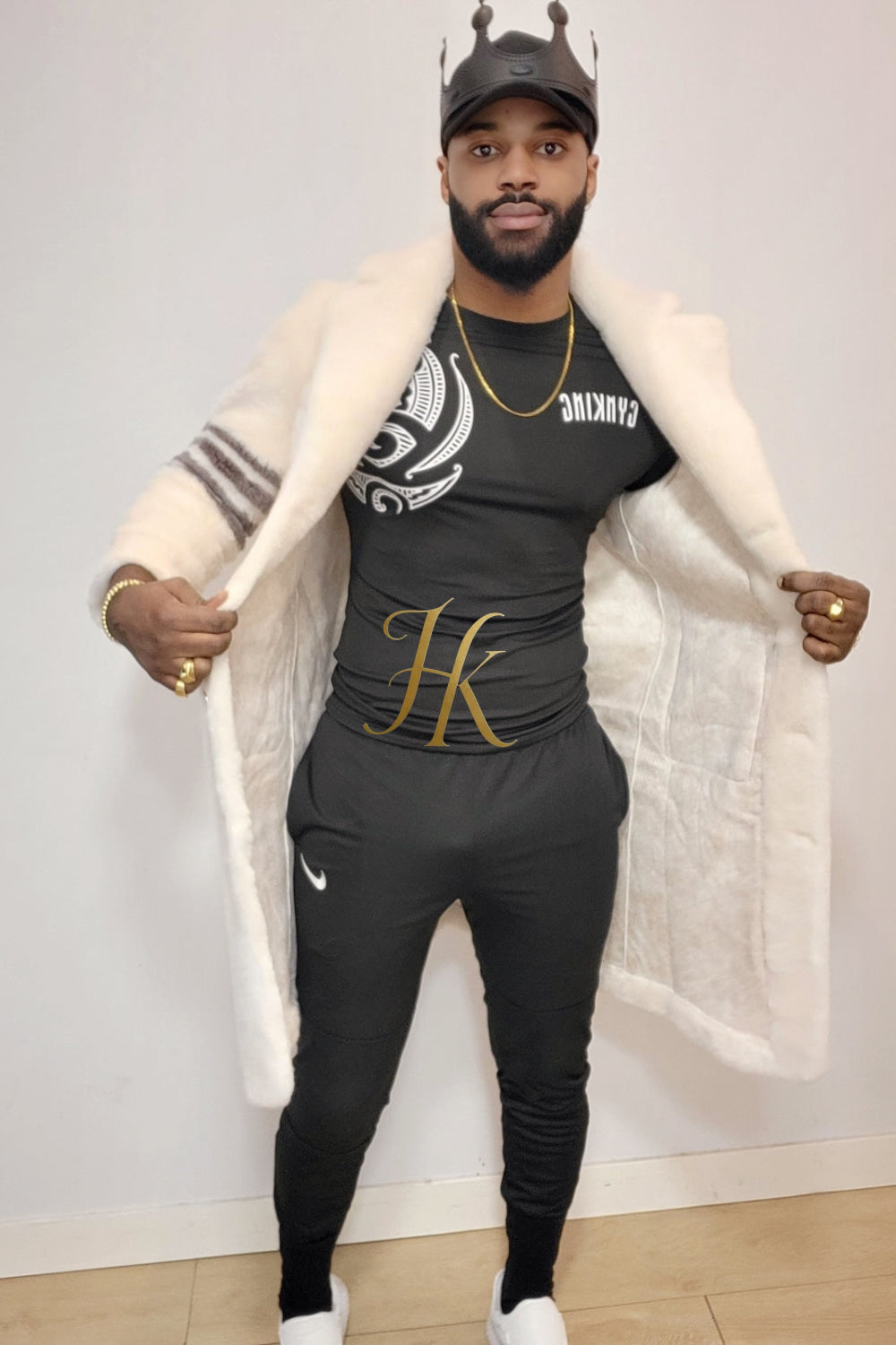 Elevate Winter Style: Fuzzy Fleece Lapel Long Cardigan Coat for Men - kayibstrore