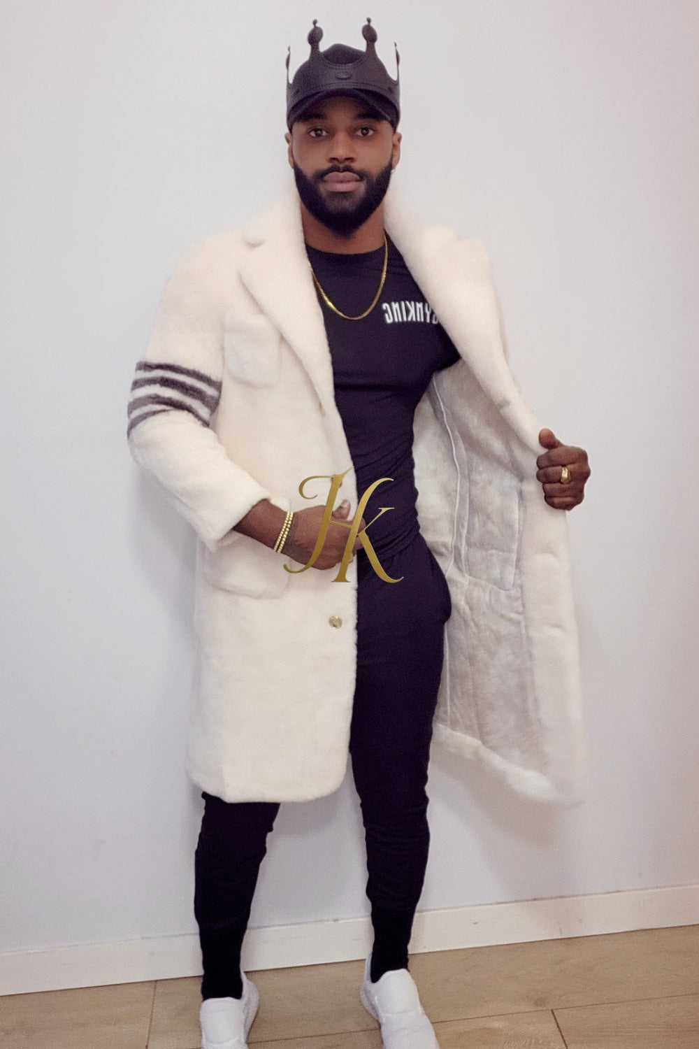 Elevate Winter Style: Fuzzy Fleece Lapel Long Cardigan Coat for Men - kayibstrore