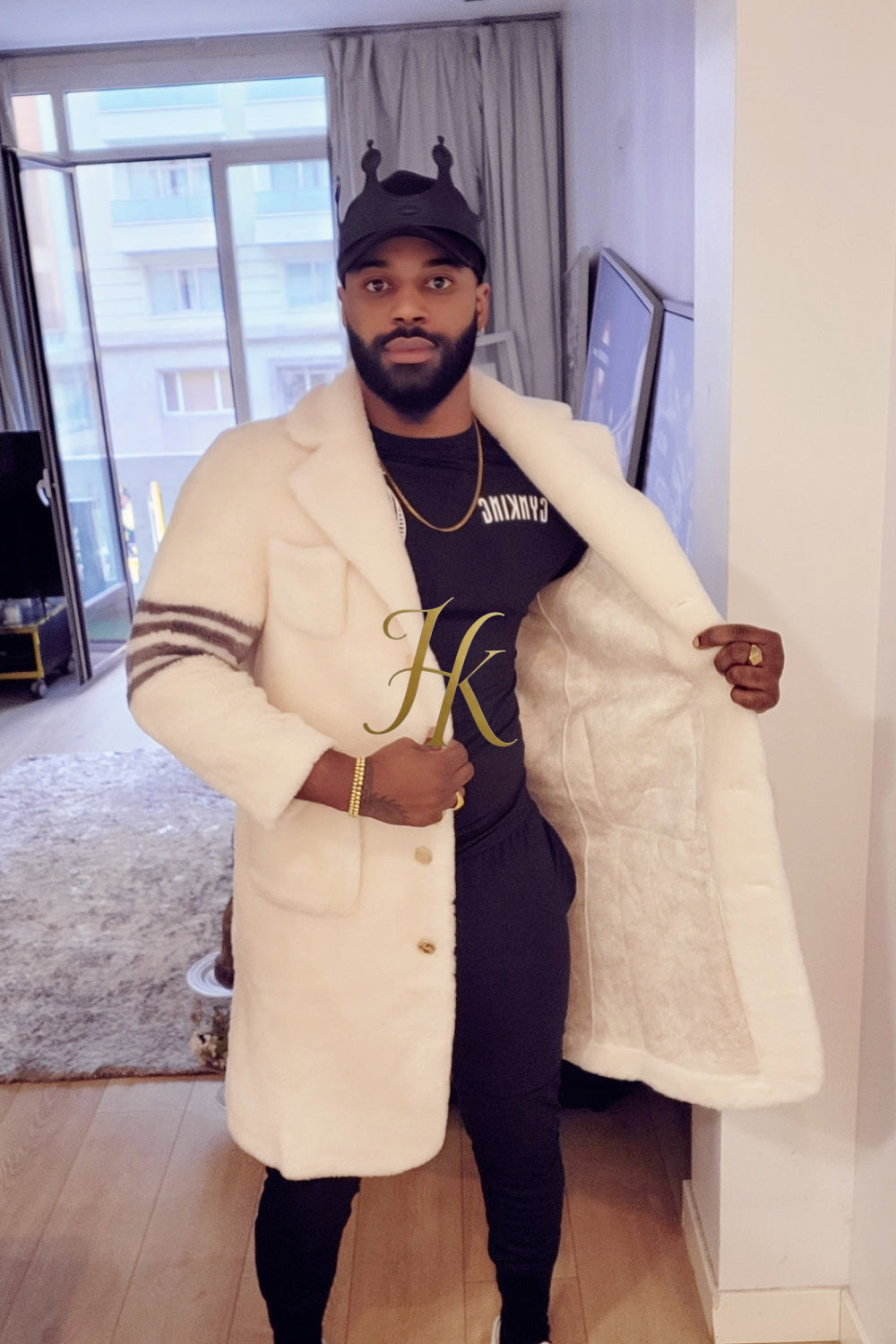 Elevate Winter Style: Fuzzy Fleece Lapel Long Cardigan Coat for Men - kayibstrore