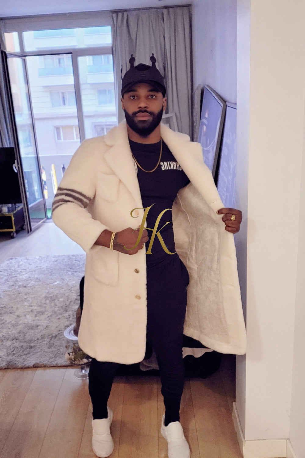 Elevate Winter Style: Fuzzy Fleece Lapel Long Cardigan Coat for Men - kayibstrore