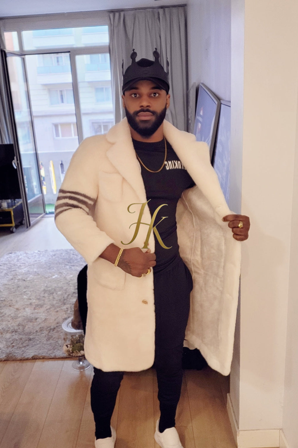 Elevate Winter Style: Fuzzy Fleece Lapel Long Cardigan Coat for Men - kayibstrore