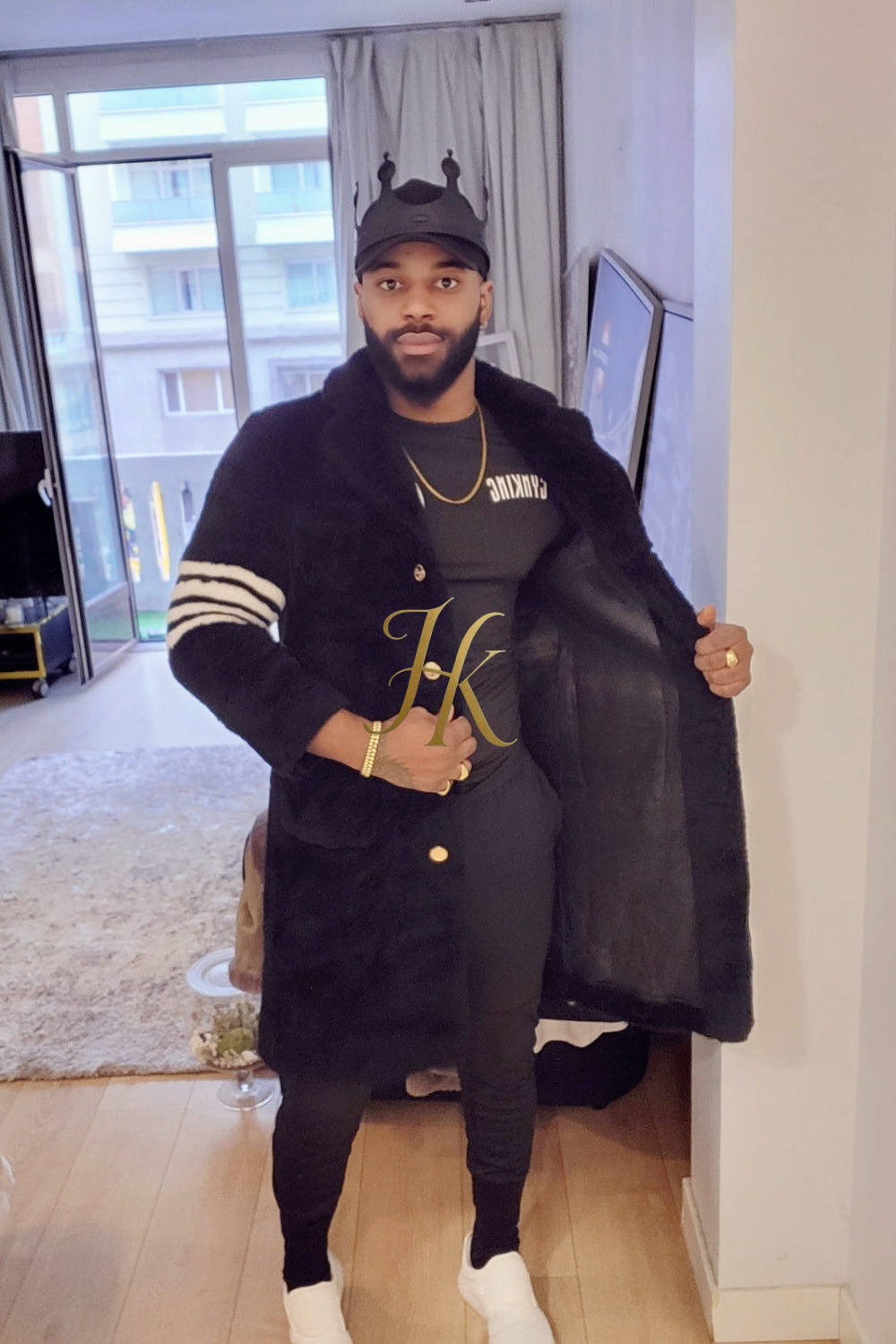 Ultimate Warmth and Style: Wool Fur Designer Cardigan Coat for Men - kayibstrore
