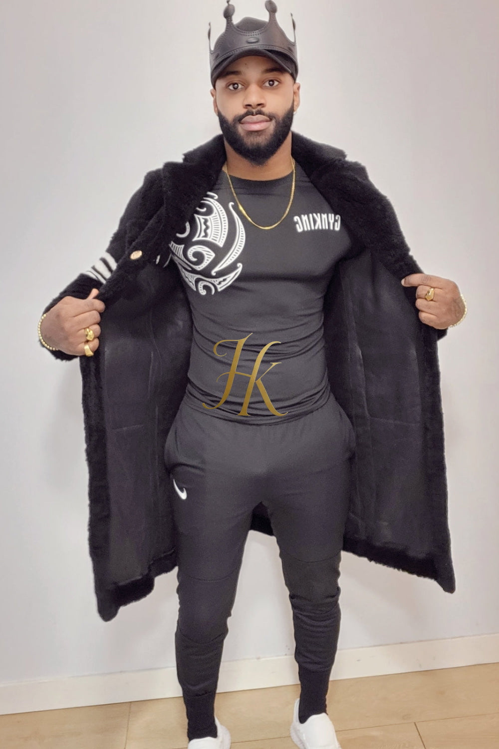 Ultimate Warmth and Style: Wool Fur Designer Cardigan Coat for Men - kayibstrore