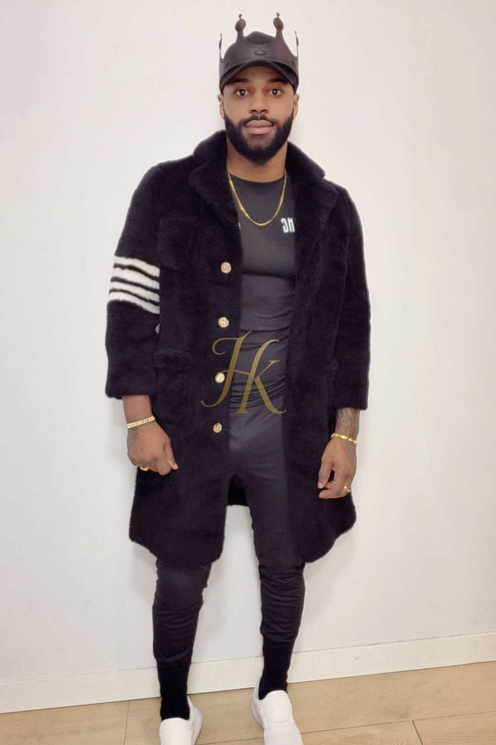 Ultimate Warmth and Style: Wool Fur Designer Cardigan Coat for Men - kayibstrore