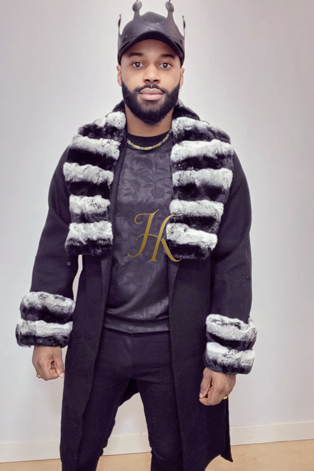 Handmade Premium Cashmere & 100% wool Real Fur Coats: Men's & Women's cashmere Jackets with Rex Rabbit Fur Collar | 100% Cashmere Winter Elegance" - kayibstrore