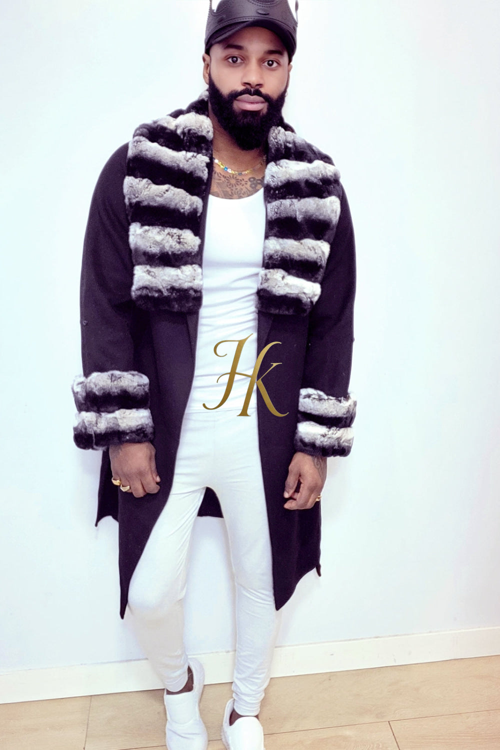 Handmade Premium Cashmere & 100% wool Real Fur Coats: Men's & Women's cashmere Jackets with Rex Rabbit Fur Collar | 100% Cashmere Winter Elegance" - kayibstrore