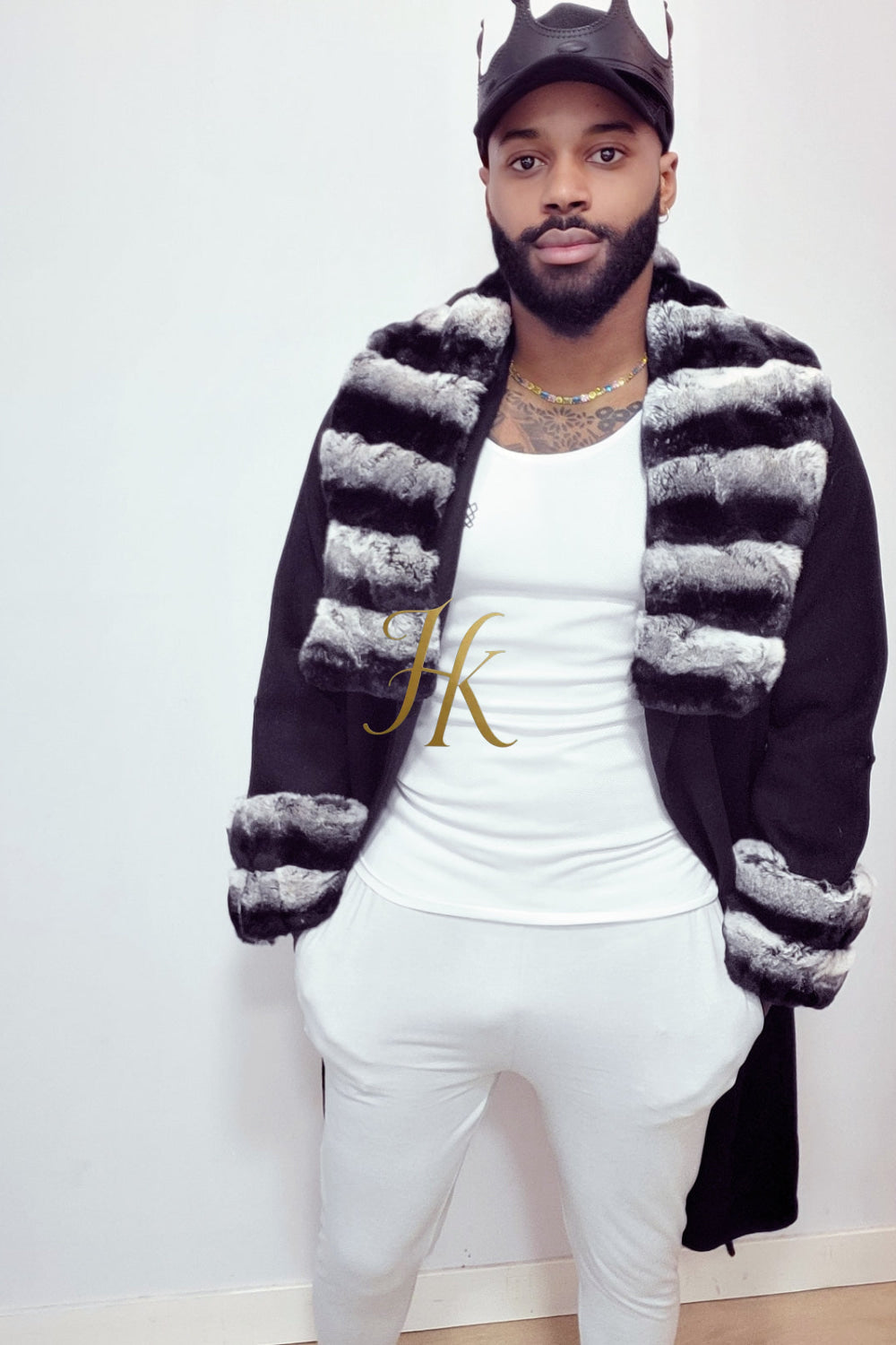 Handmade Premium Cashmere & 100% wool Real Fur Coats: Men's & Women's cashmere Jackets with Rex Rabbit Fur Collar | 100% Cashmere Winter Elegance" - kayibstrore