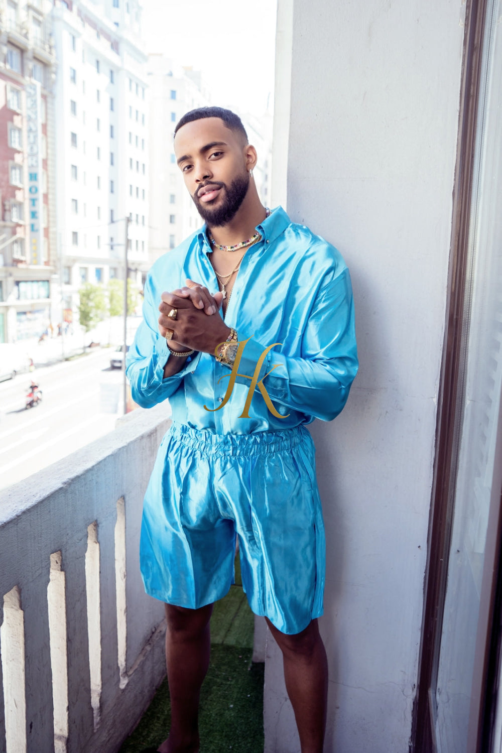 Luxury Silk Shirt Set - Handmade Men's Fashion - kayibstrore