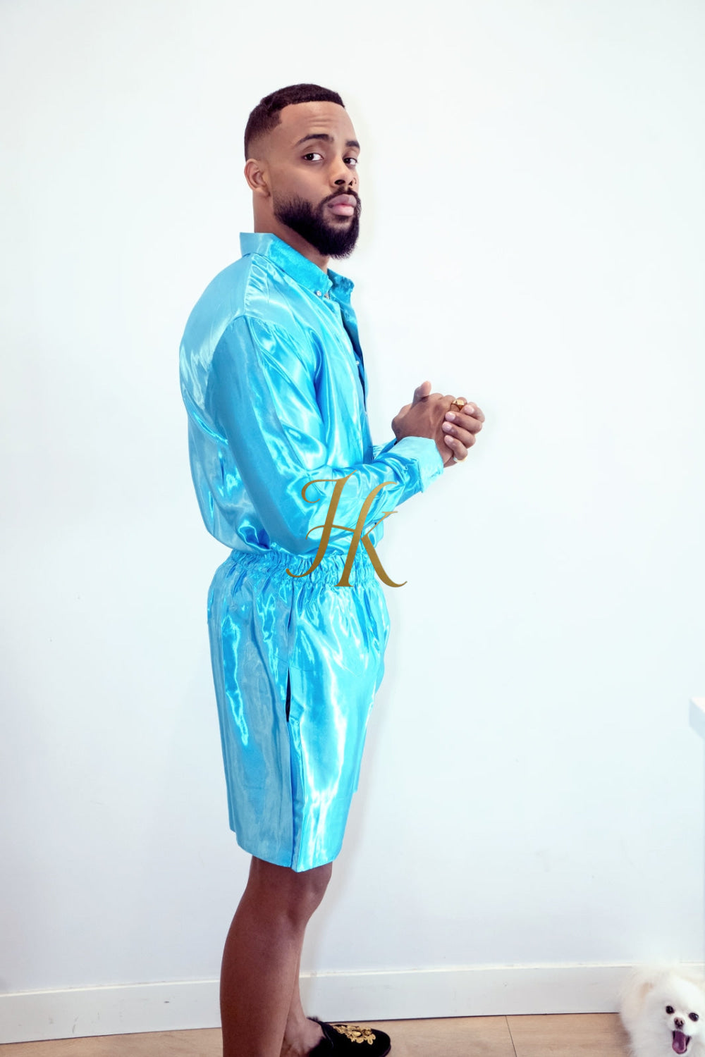 Luxury Silk Shirt Set - Handmade Men's Fashion - kayibstrore