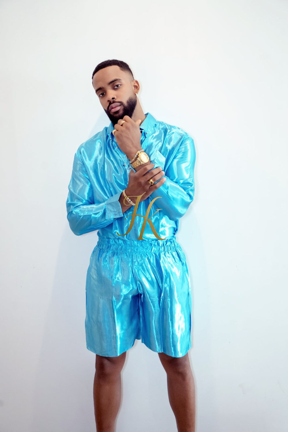 Luxury Silk Shirt Set - Handmade Men's Fashion - kayibstrore
