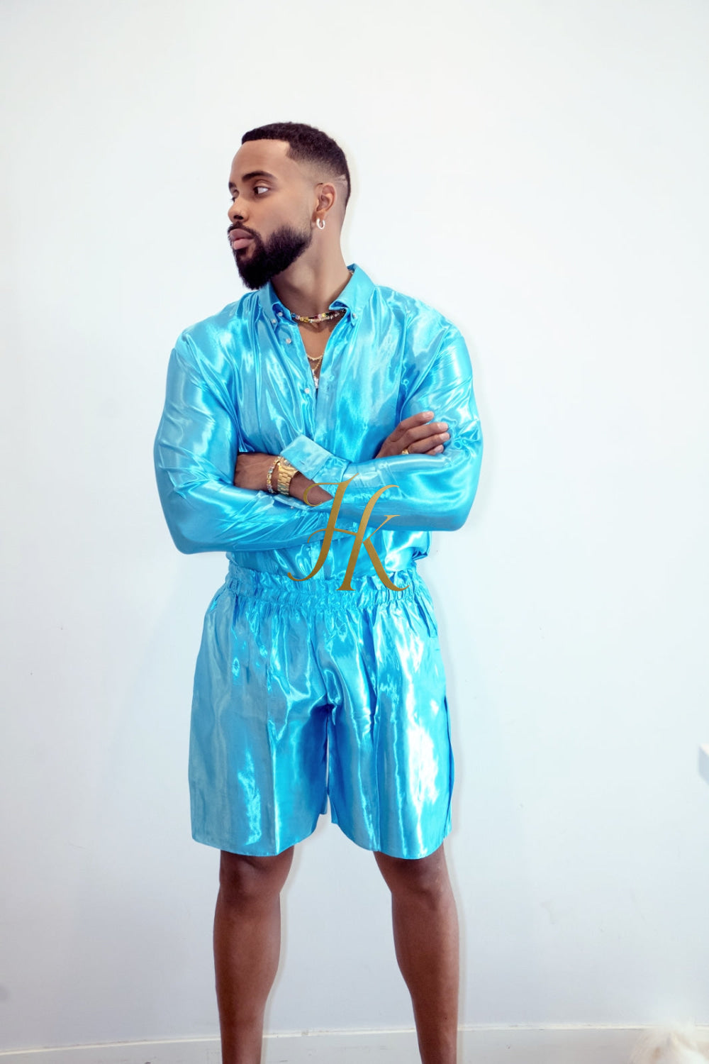 Luxury Silk Shirt Set - Handmade Men's Fashion - kayibstrore