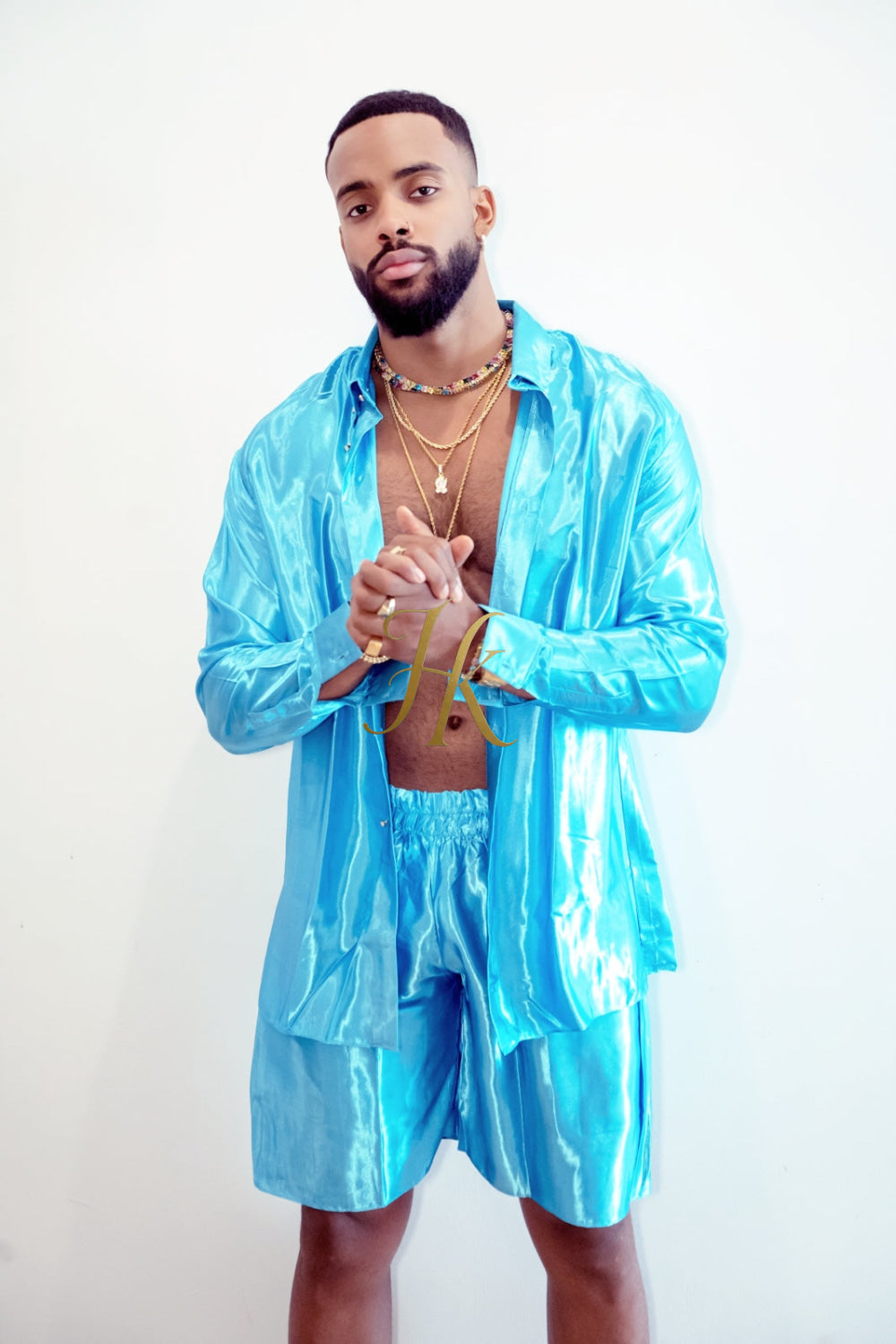 Luxury Silk Shirt Set - Handmade Men's Fashion - kayibstrore